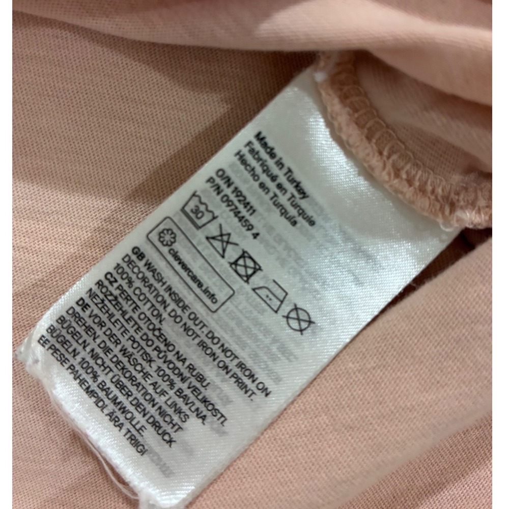 H&M Girls Owl Sequin Long Sleeve Cotton Top Pink Cute Casual‎ Size 6X/7 - Picture 5 of 8